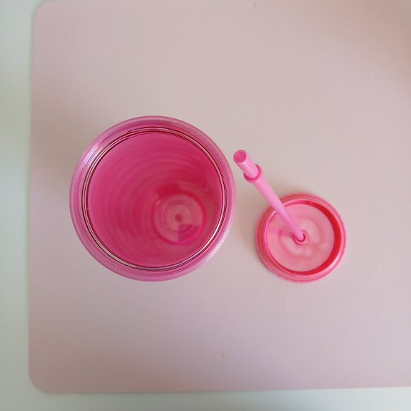 Set of 2 Starbucks cups 24 oz Pink and Orange Like new - Picture 2 of 6